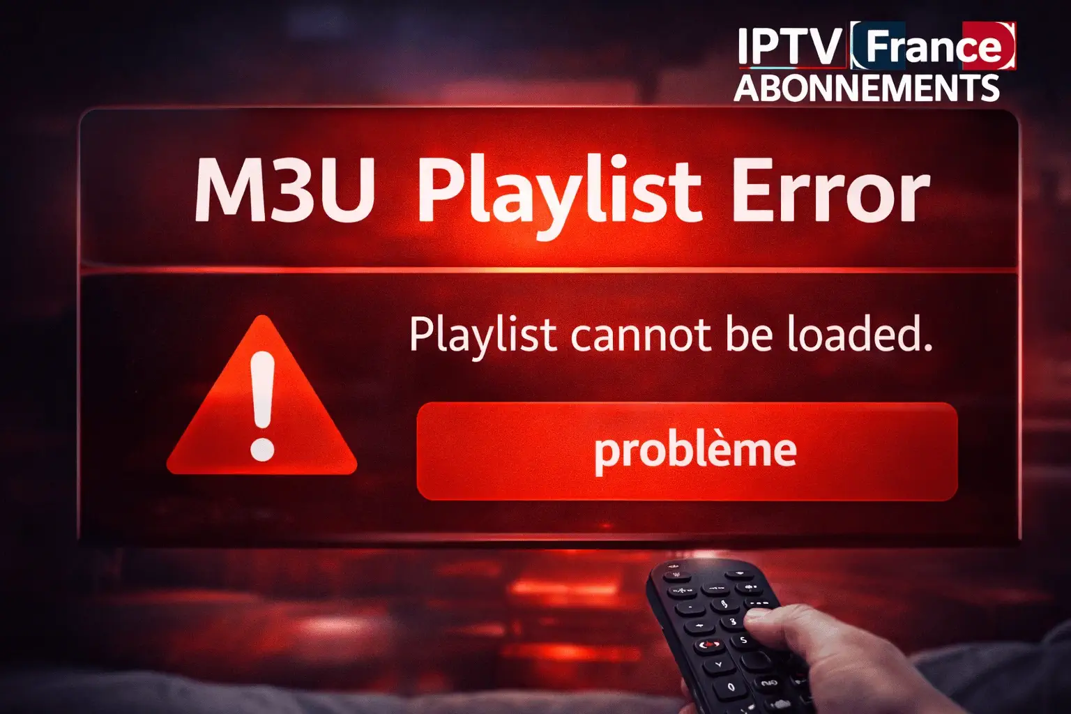 playlist m3u ne fonctionne pas
